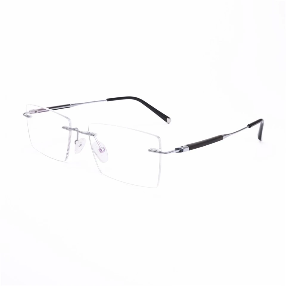 Rimless Square Aluminum Magnesium Eyeglass Frames suppliers